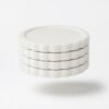 asdcasdvasv Ceramic Coaster Set of 4 Heat Resistant Table Protection Durable Modern Design | wholeds