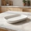 Ceramic Snack Plate Sectioned Serving Tray 1 Compartment Durable Modern Design | wholeds