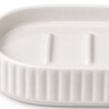 Ceramic Soap Dish Tray Non-Slip Bathroom Accessory Durable Modern Design | wholeds