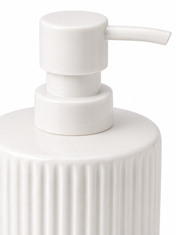 w3.3 Ceramic Lotion Dispenser Pump Bottle 300ml Bathroom Soap Dispenser Durable Modern Design | wholeds
