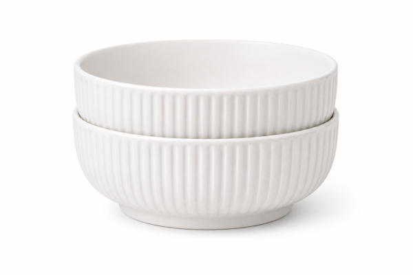 w4.1 Ceramic Soup Bowl Set of 2 Deep Serving Bowls 700ml Durable Modern Design | wholeds