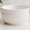 w4.4 Ceramic Soup Bowl Set of 2 Deep Serving Bowls 700ml Durable Modern Design | wholeds
