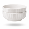 w4.5 Ceramic Soup Bowl Set of 2 Deep Serving Bowls 700ml Durable Modern Design | wholeds