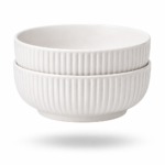 Ceramic Soup Bowl Set of 2 Deep Serving Bowls 700ml Durable Modern Design | wholeds