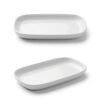 Ceramic Snack Plate Sectioned Serving Tray 1 Compartment Durable Modern Design | wholeds