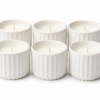 Ceramic Mini Candle Jar Set of 6 Bulk Gift Pack Decorative Home Scented Candles | wholeds