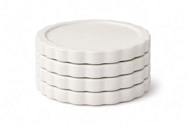 w8.1 Ceramic Coaster Set of 4 Heat Resistant Table Protection Durable Modern Design | wholeds