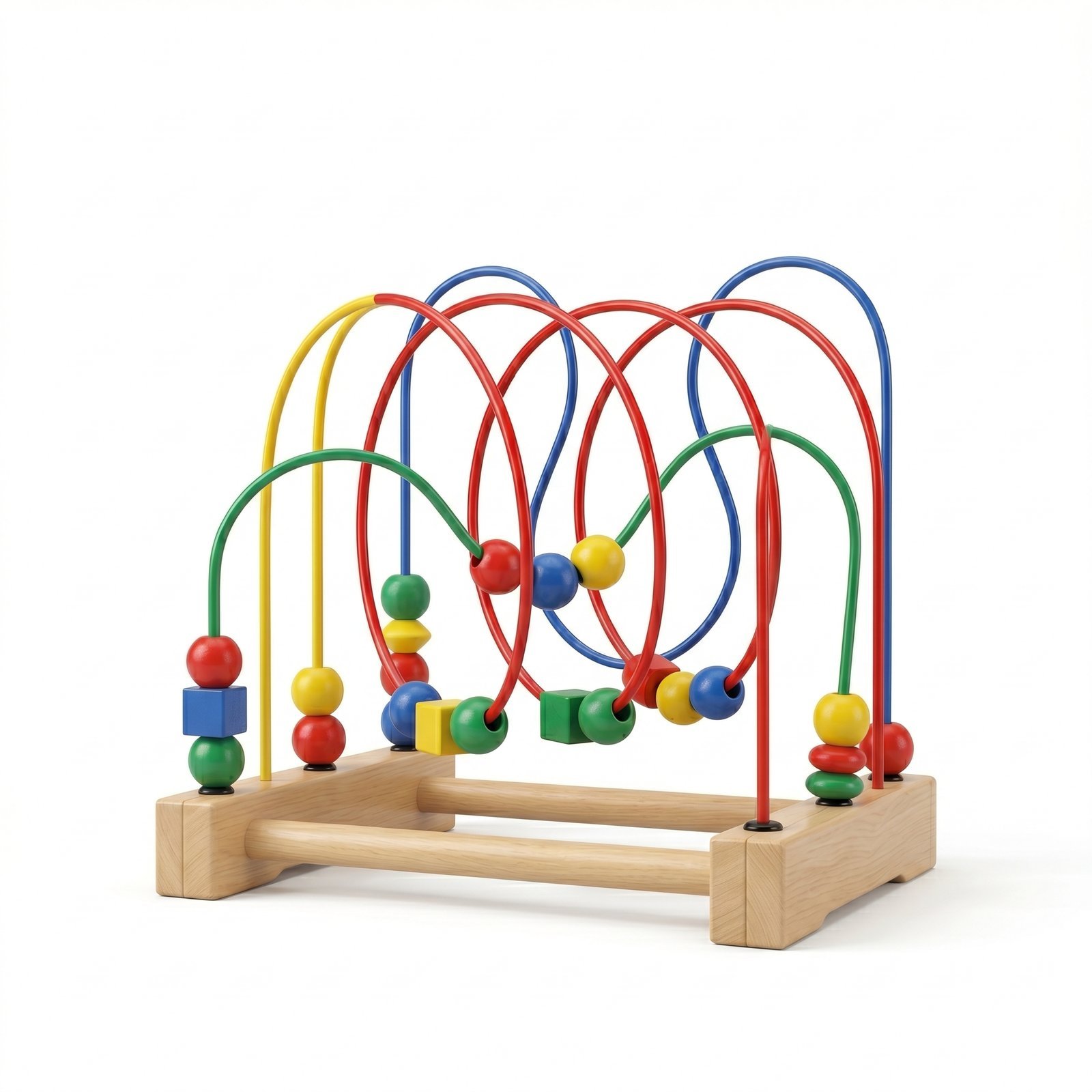Wooden Bead Maze Roller Coaster Toy Early Development Game | Jersey LLC