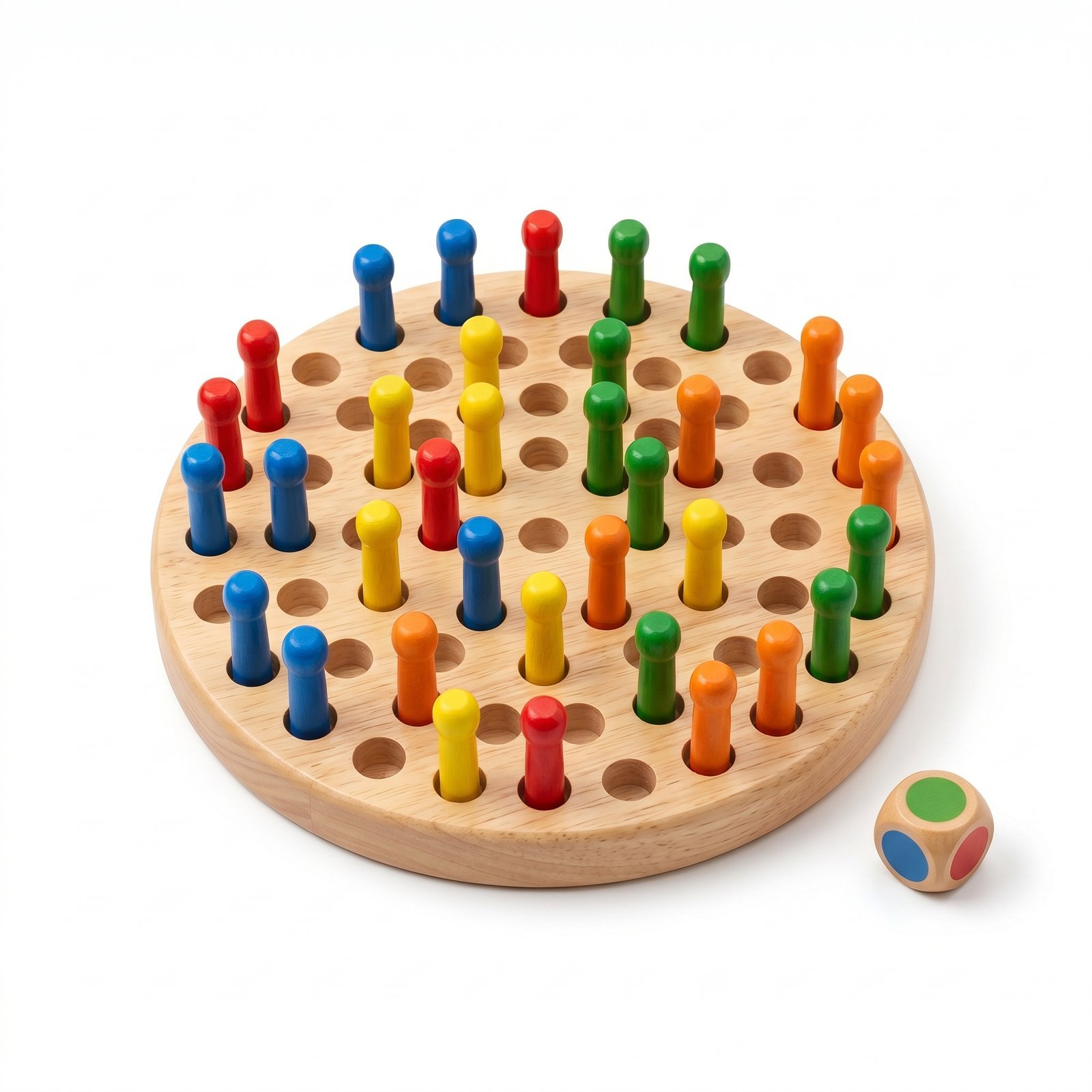 Kids Wooden Memory Match Stick Game Educational Board Toy | Jersey LLC