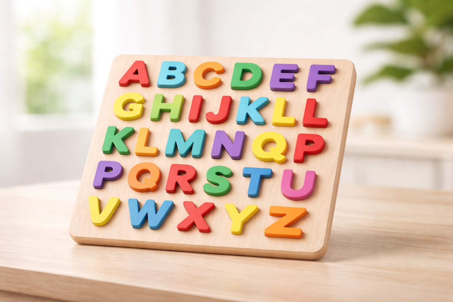 Wooden Alphabet Puzzle Board Early Learning Toy for Kids | Jersey LLC - Image 3