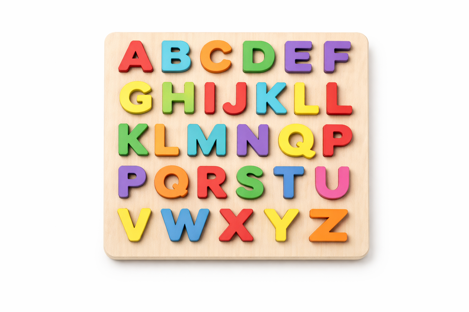 Wooden Alphabet Puzzle Board Early Learning Toy for Kids | Jersey LLC - Image 2