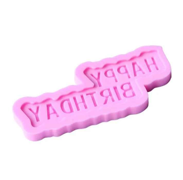 Happy Birthday Silicone Cake Mould - Fondant & Icing Decorating Tool for DIY Baking - Image 3