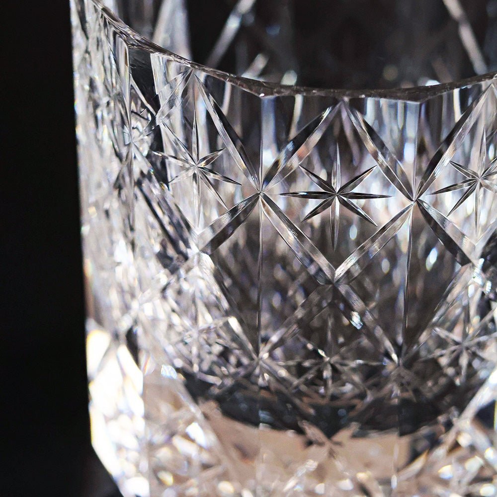 Edo Kiriko Handcrafted Stellar Prism Crystal Whisky Glass - Image 4