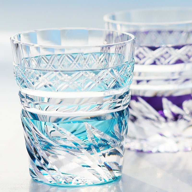 Edo Kiriko Handcrafted Zephyr Valley Whisky Glass - Image 5