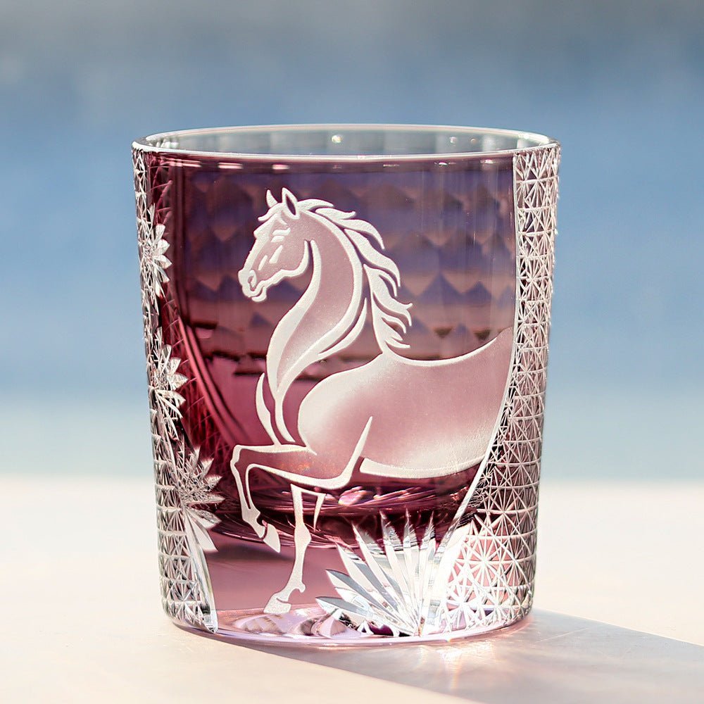 Edo Kiriko Handcrafted Steed Crystal Whisky Glass - Image 4