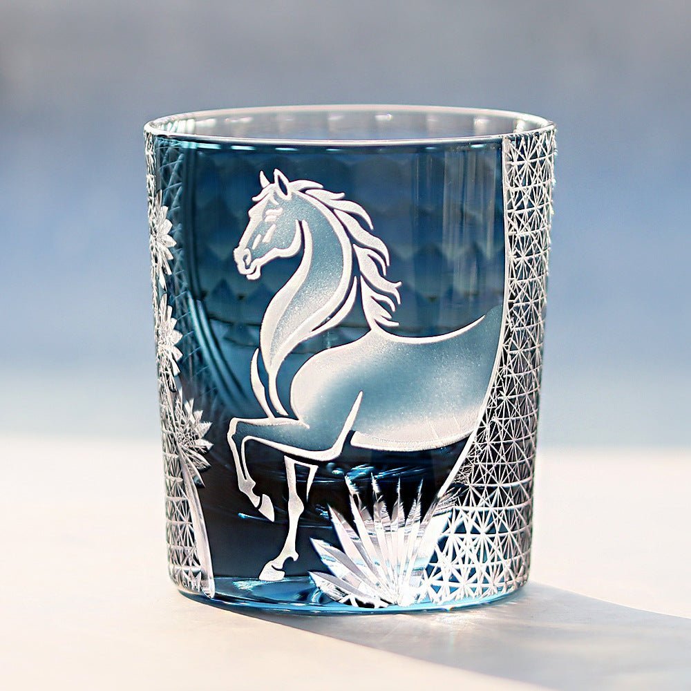 Edo Kiriko Handcrafted Steed Crystal Whisky Glass - Image 6